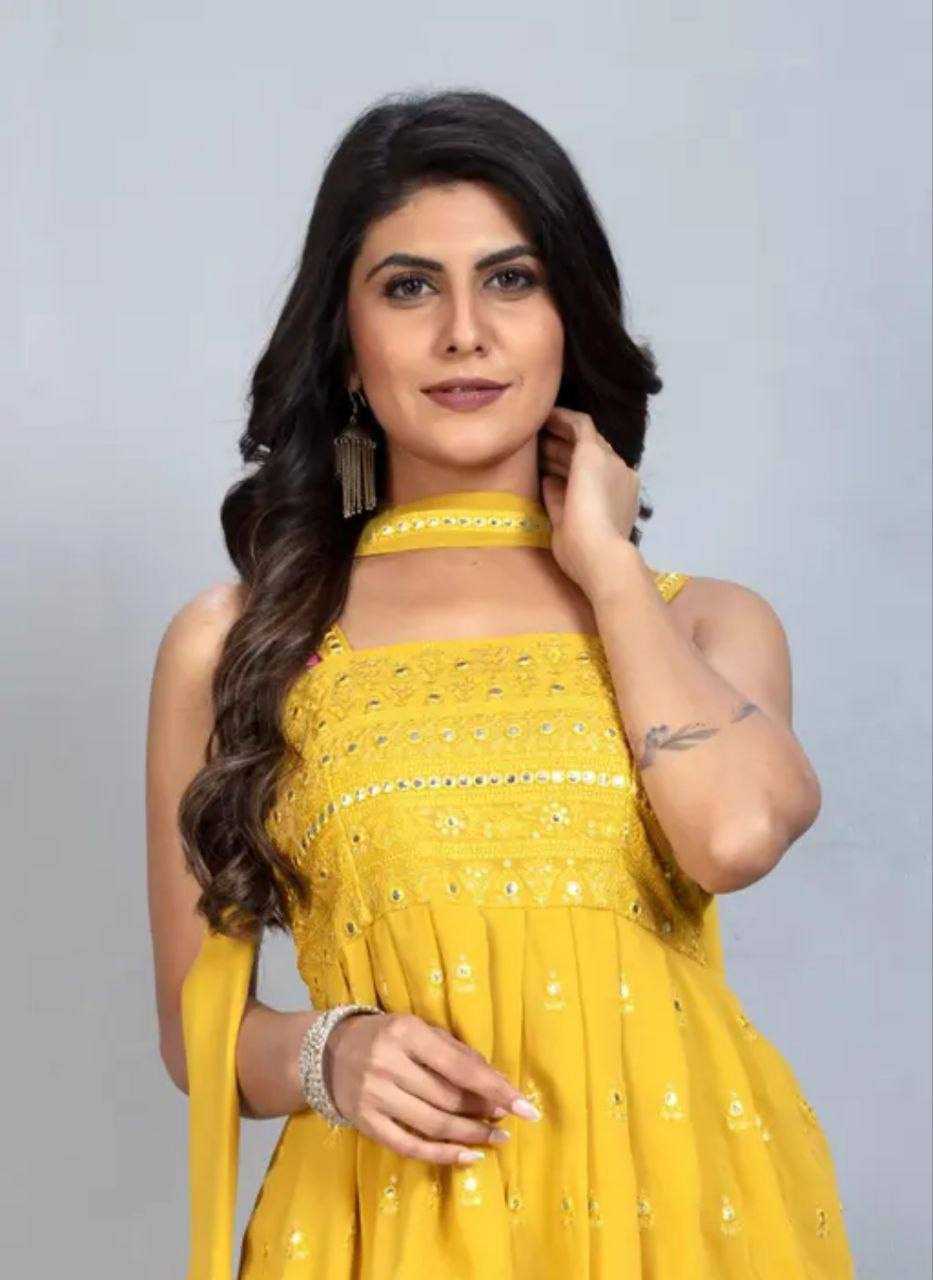 Ynf Faux Georgette KESH655 1006 Suits & Dresses Festive Collections Wholesale Party Wear Dresses Embroidered Dresses Georgette Dresses Manufacturer- Kapda Export