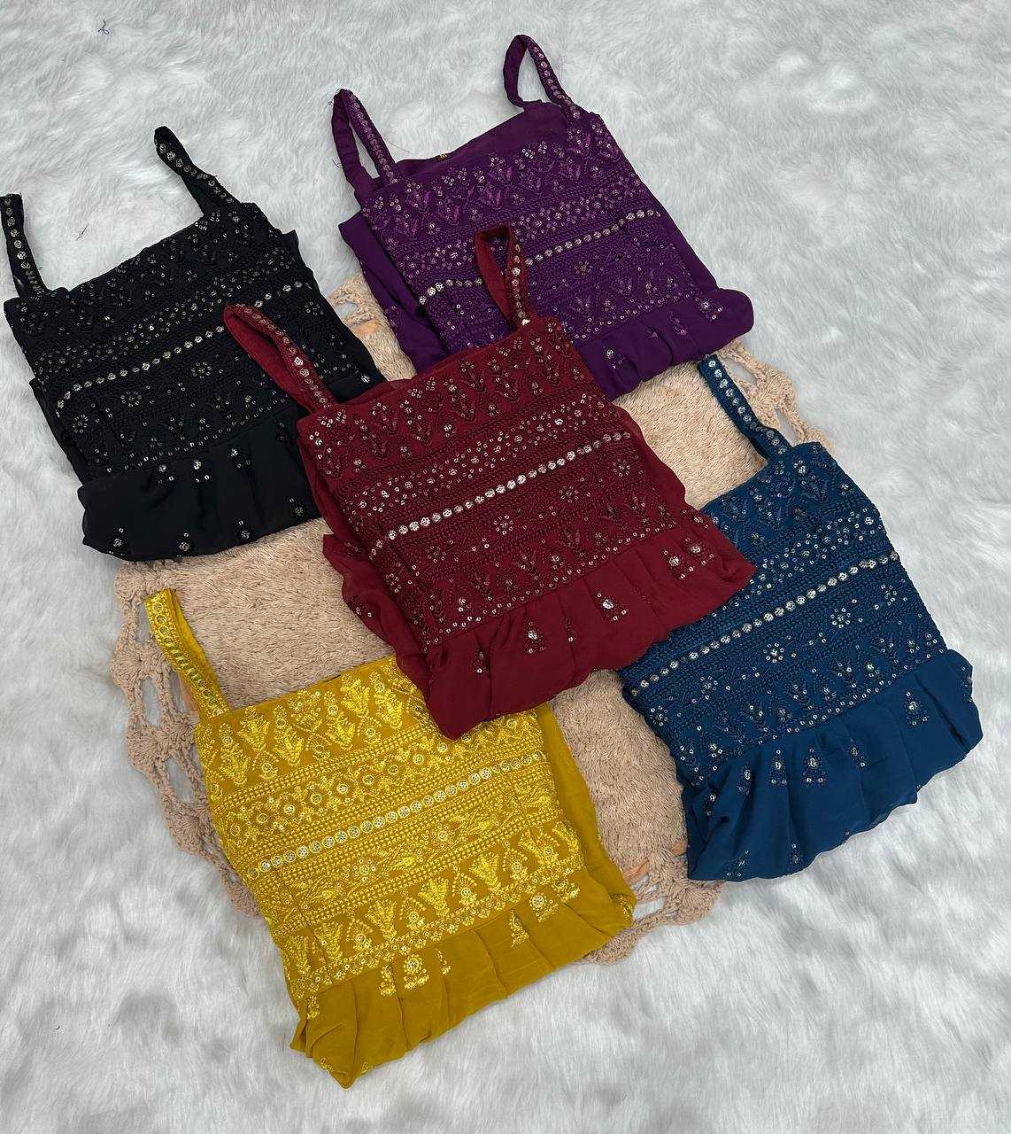 Ynf Faux Georgette KESH655 1006 Suits & Dresses Festive Collections Wholesale Party Wear Dresses Embroidered Dresses Georgette Dresses Manufacturer- Kapda Export