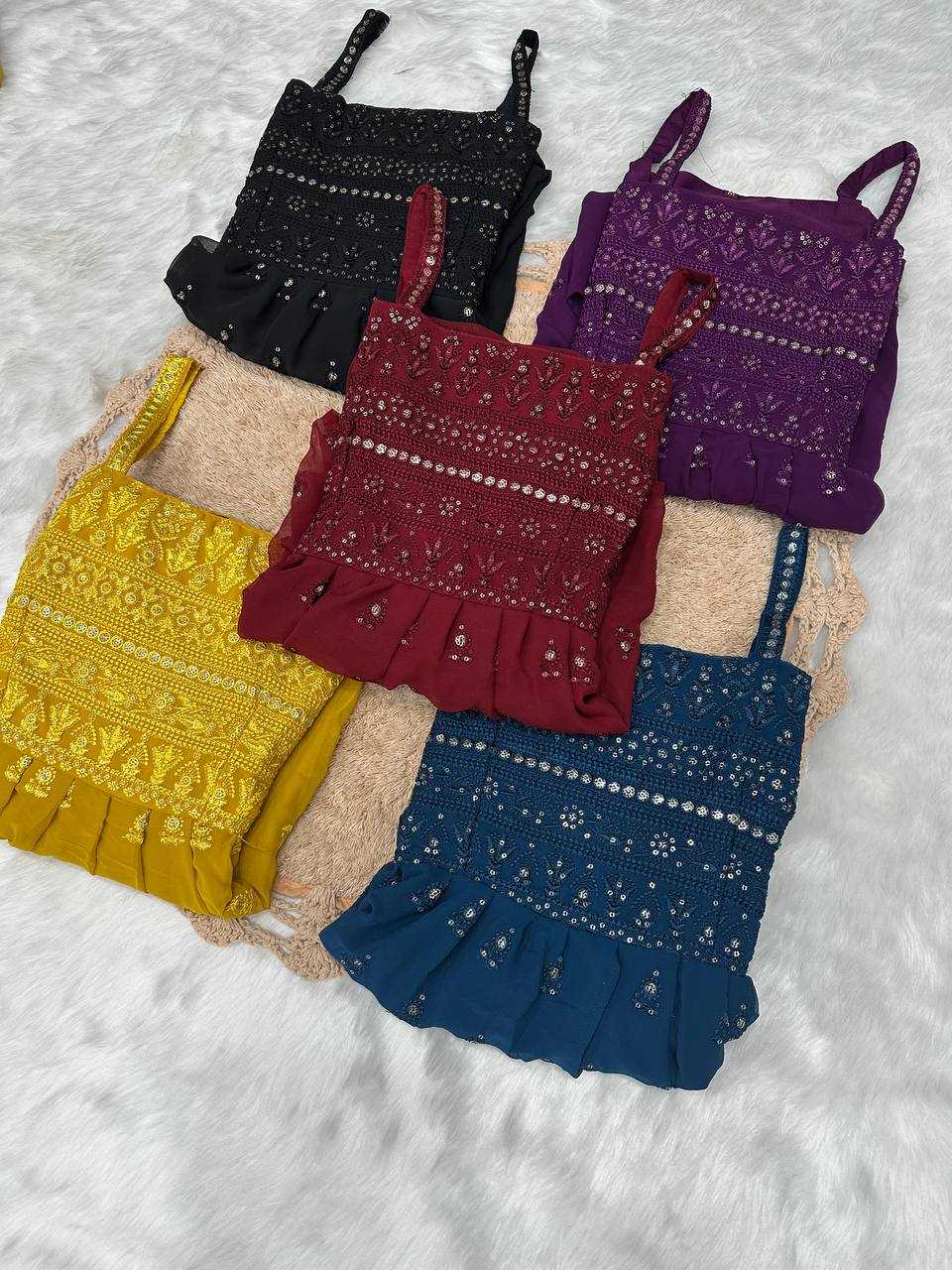 Ynf Faux Georgette KESH655 1006 Suits & Dresses Festive Collections Wholesale Party Wear Dresses Embroidered Dresses Georgette Dresses Manufacturer- Kapda Export