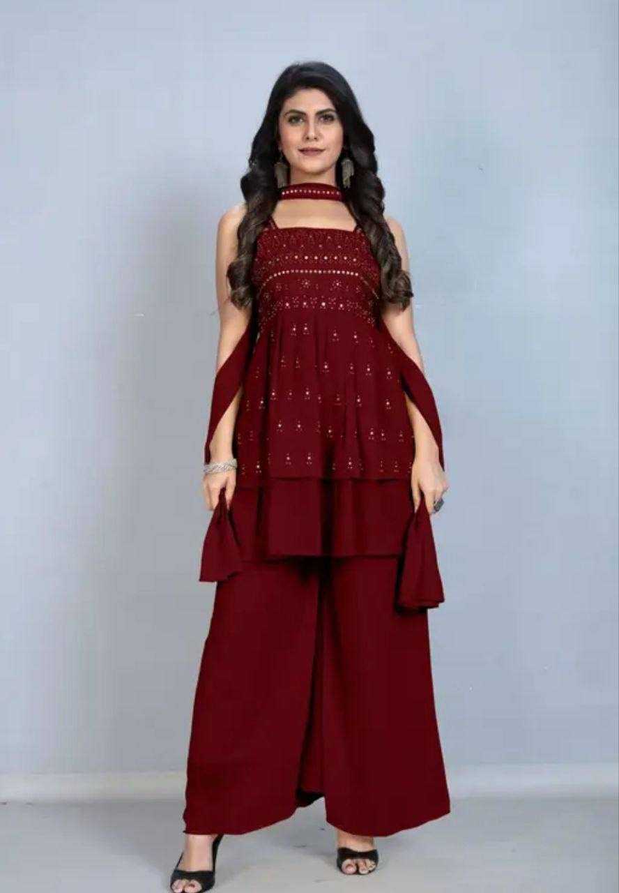 Ynf Faux Georgette KESH655 1006 Suits & Dresses Festive Collections Wholesale Party Wear Dresses Embroidered Dresses Georgette Dresses Manufacturer- Kapda Export