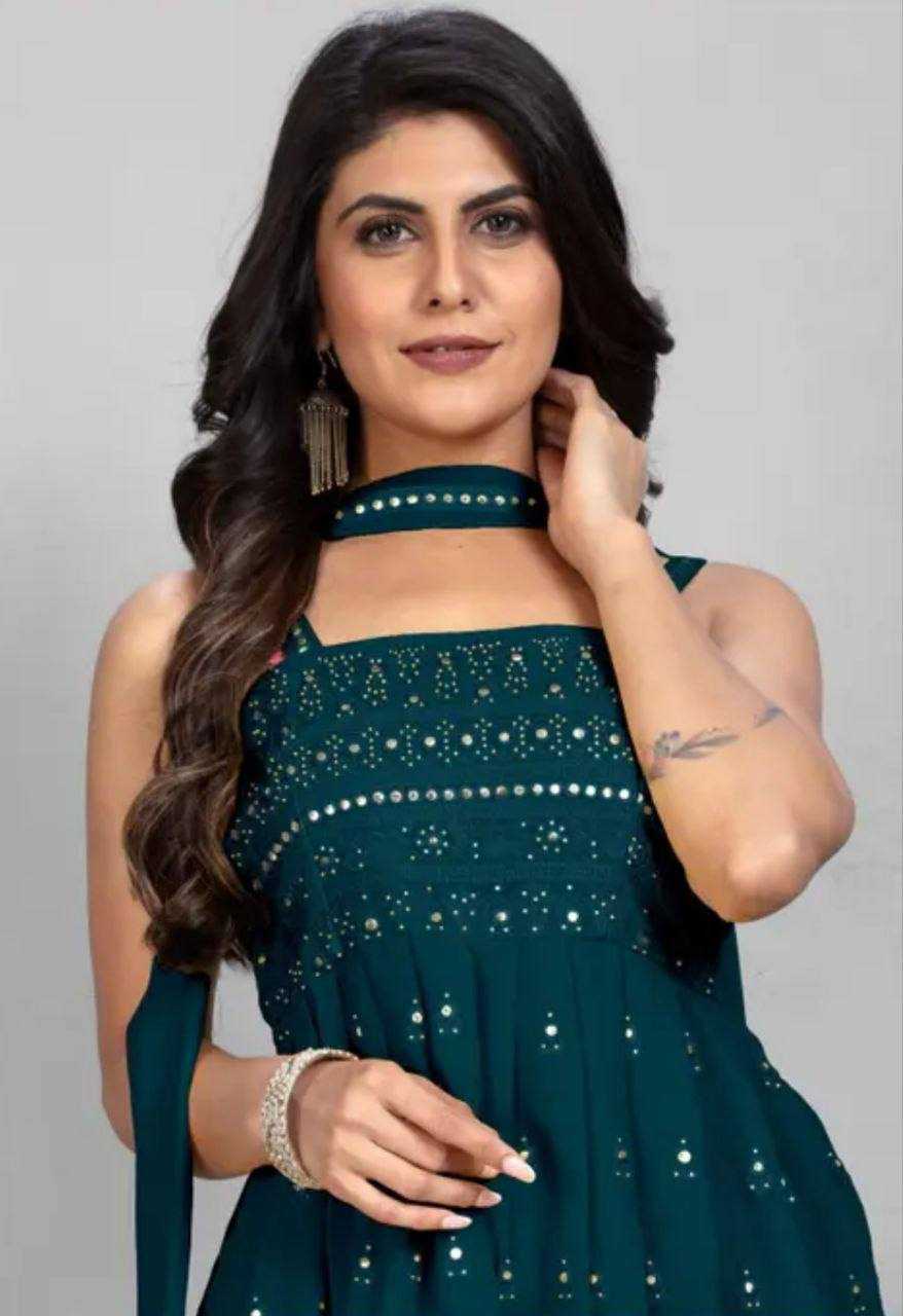 Ynf Faux Georgette KESH655 1006 Suits & Dresses Festive Collections Wholesale Party Wear Dresses Embroidered Dresses Georgette Dresses Manufacturer- Kapda Export