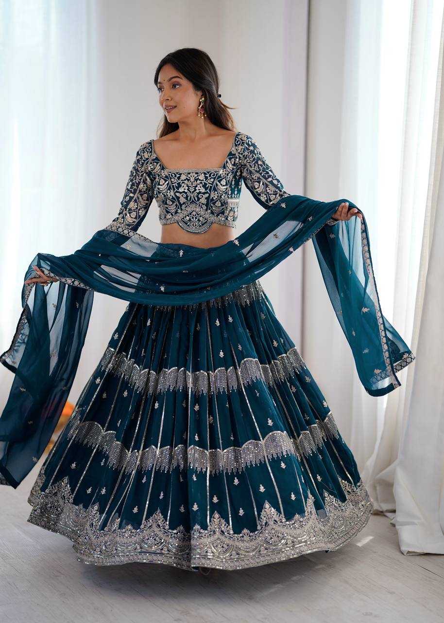 Ynf Faux Georgette RIN133 65 Lehengas Wholesale Designer Lehenga Bridal Lehenga Wedding Lehenga Manufacturer- Kapda Export