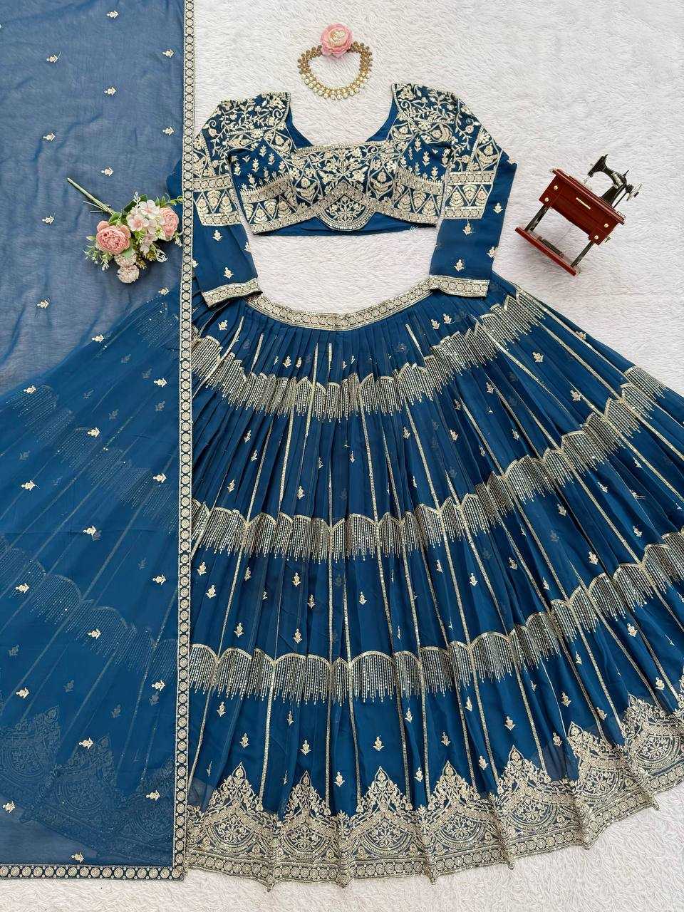 Ynf Faux Georgette RIN133 65 Lehengas Wholesale Designer Lehenga Bridal Lehenga Wedding Lehenga Manufacturer- Kapda Export