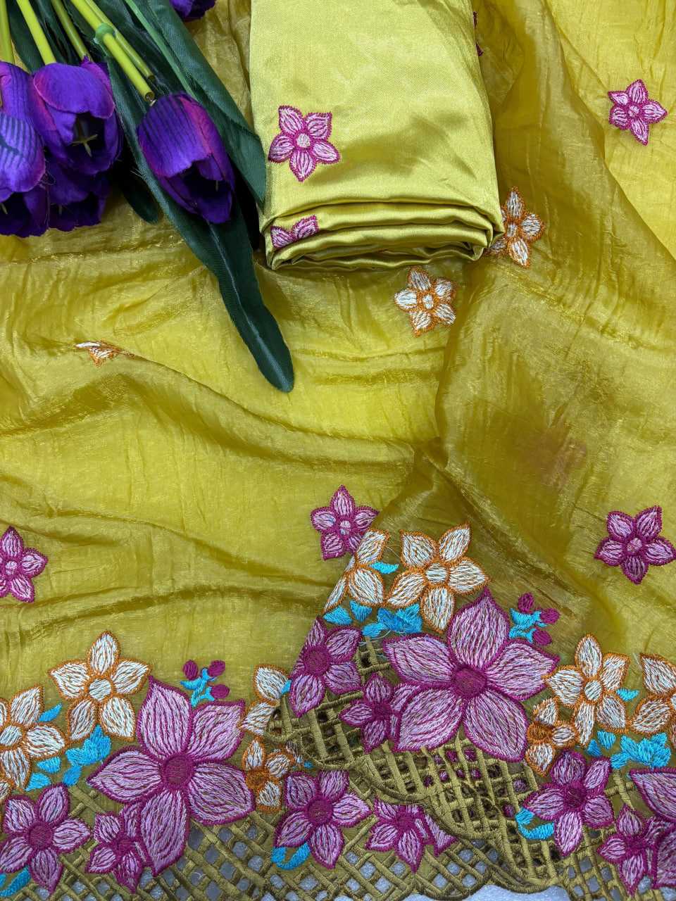 Ynf Faux Georgette RIN212 7099 Gowns Wholesale Embroidery Gowns Party Gowns Long Gowns Manufacturer- Kapda Export