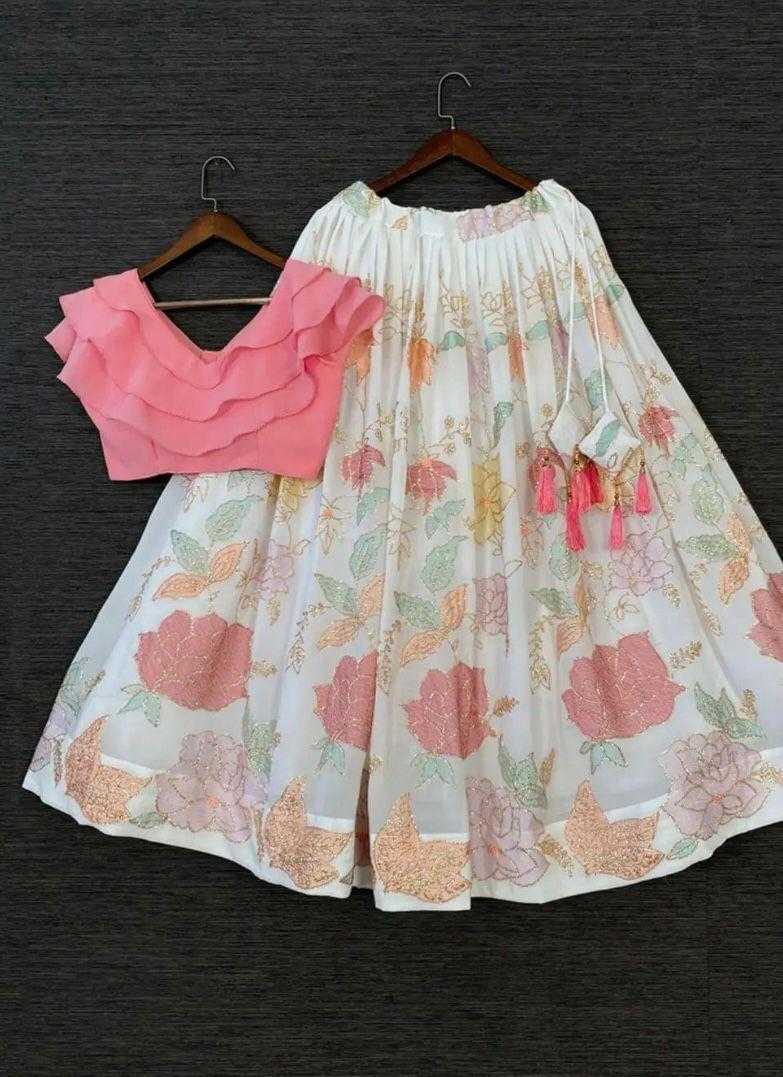 Ynf Faux Georgette RIN235 anita Kids Wear Wholesale Kids Ethnic Wear Kids Traditional Outfits Kids Lehenga Choli Manufacturer- Kapda Export