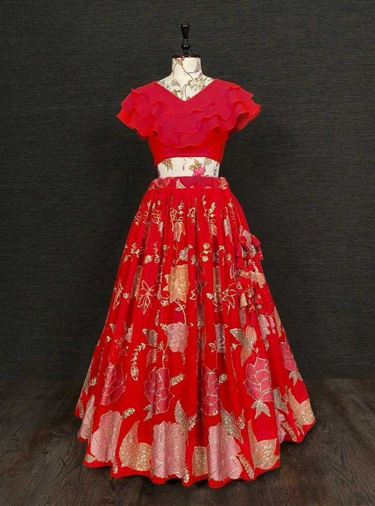 Ynf Faux Georgette RIN235 anita Kids Wear Wholesale Kids Ethnic Wear Kids Traditional Outfits Kids Lehenga Choli Manufacturer- Kapda Export