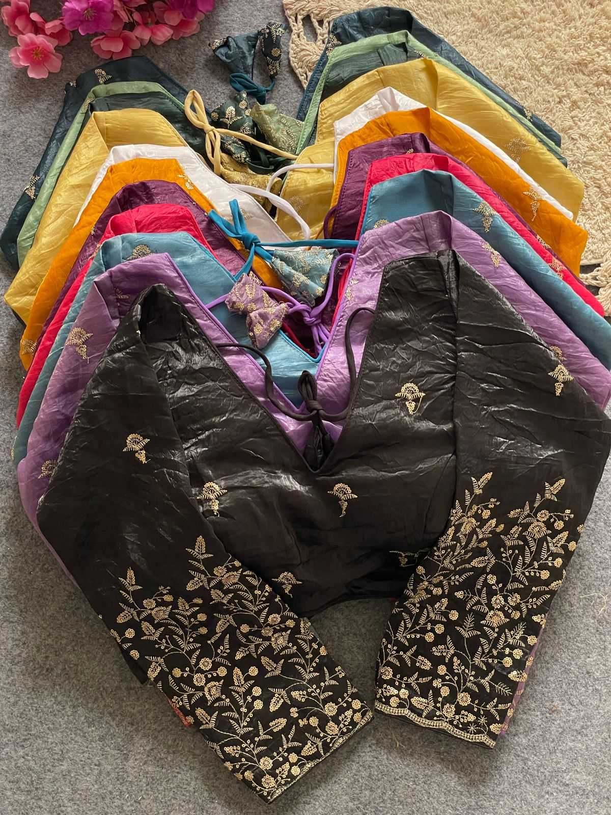 Ynf FENDY KESH426 PINKI-30 Readymade Blouses Festive Collections Wholesale Sequence Embroidery Blouse Party Wear Blouse Silk Blouse Manufacturer- Kapda Export