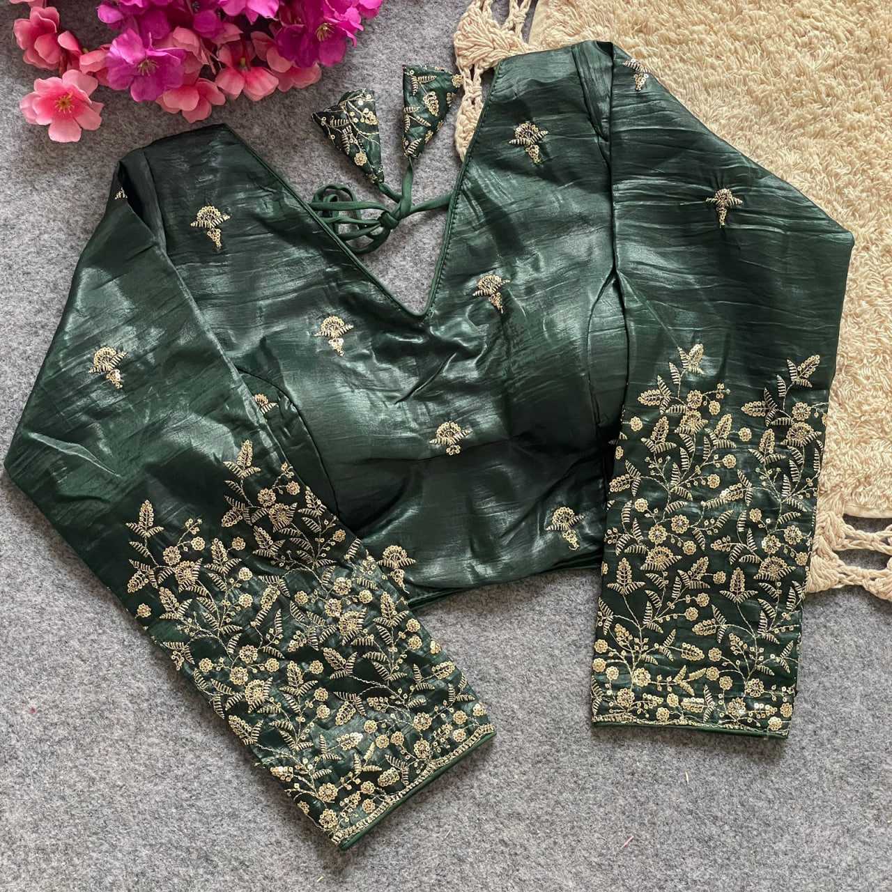 Ynf FENDY KESH426 PINKI-30 Readymade Blouses Festive Collections Wholesale Sequence Embroidery Blouse Party Wear Blouse Silk Blouse Manufacturer- Kapda Export