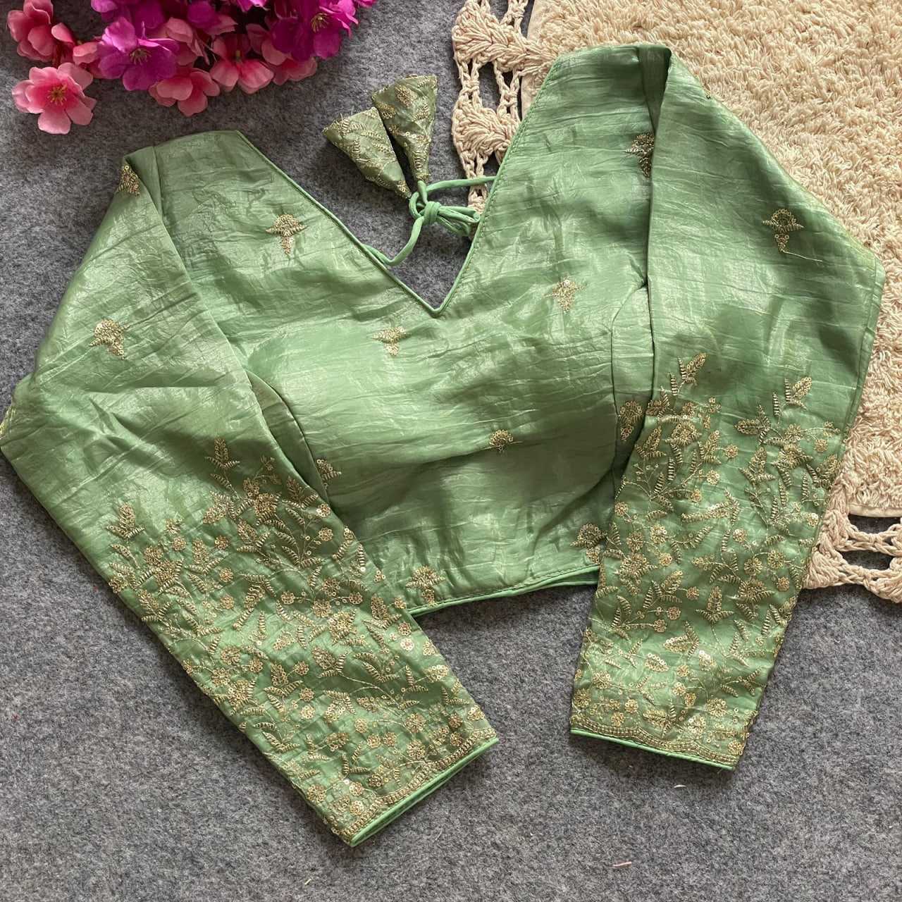 Ynf FENDY KESH426 PINKI-30 Readymade Blouses Festive Collections Wholesale Sequence Embroidery Blouse Party Wear Blouse Silk Blouse Manufacturer- Kapda Export