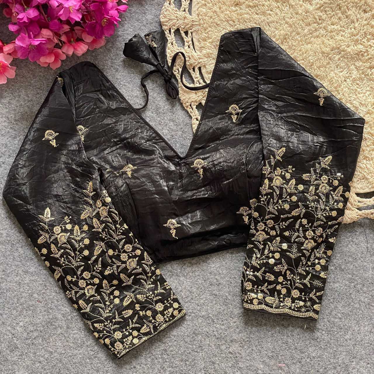 Ynf FENDY KESH426 PINKI-30 Readymade Blouses Festive Collections Wholesale Sequence Embroidery Blouse Party Wear Blouse Silk Blouse Manufacturer- Kapda Export