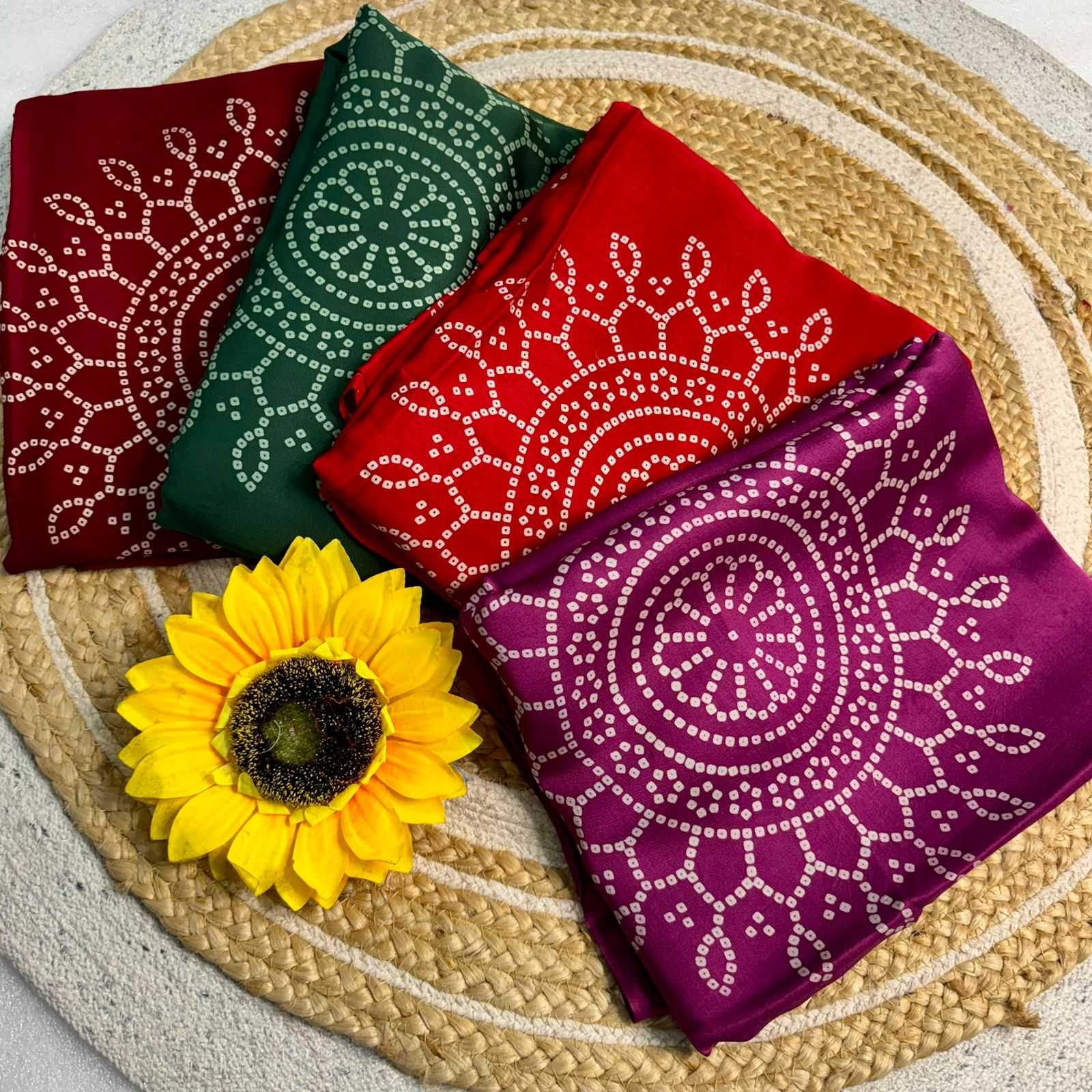 Ynf Gajji Silk KESH576 220 Sarees Festive Collections Wholesale Bandhani Bandhej Sarees Hand Printed Saree Silk Sarees Manufacturer- Kapda Export