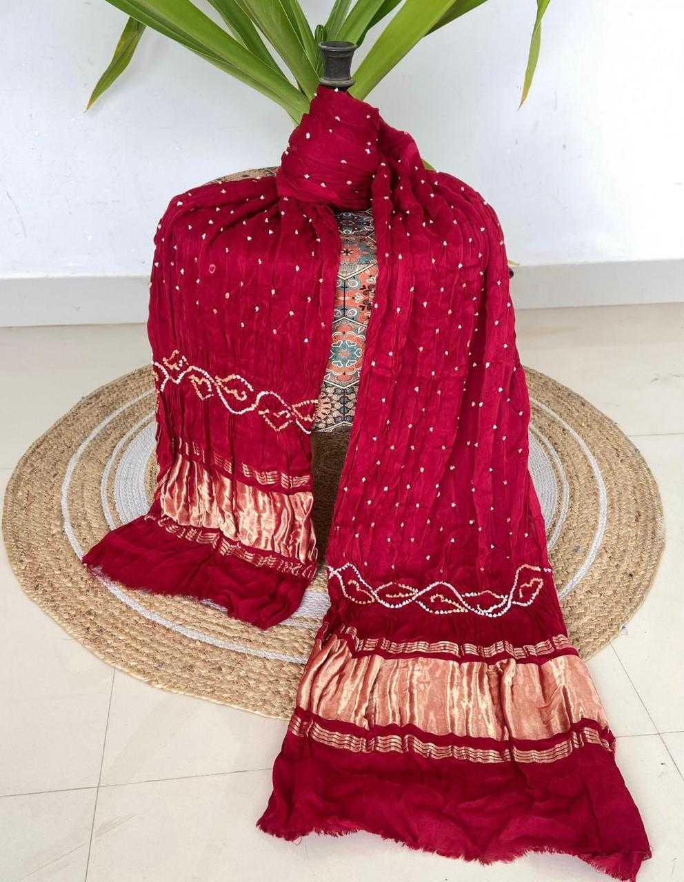 Ynf Gajji Silk KESH576 RISH Duppatas Wholesale Gajji Modal Dupattas Printed Duppata Net Duppata Manufacturer- Kapda Export