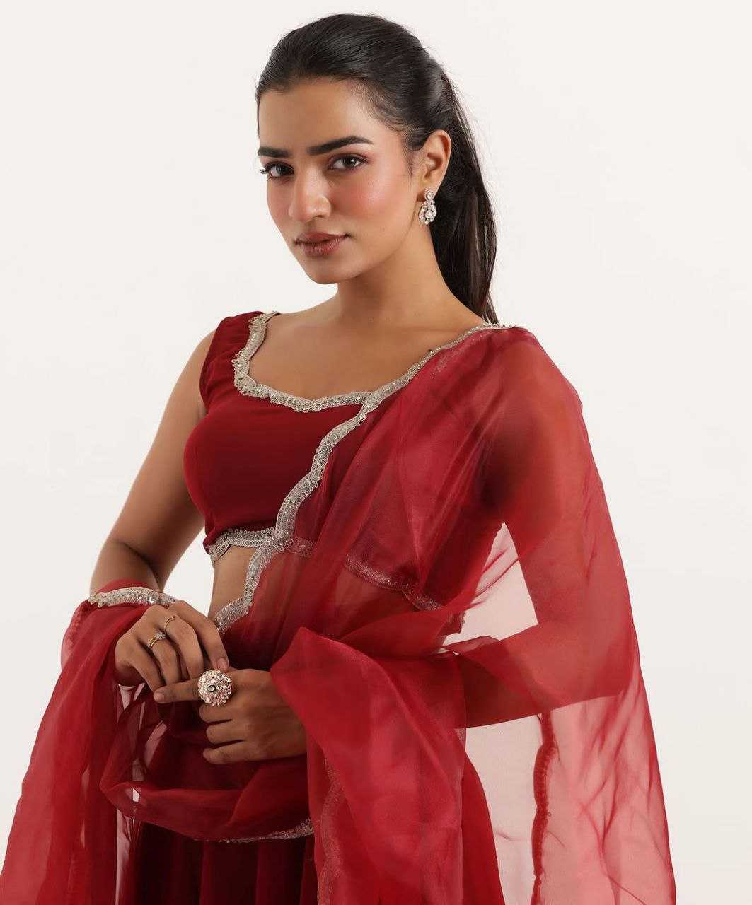 Ynf Georgette KESH154 1084 Lehengas Wholesale Designer Lehenga Embroidered Lehenga Simple Lehenga Manufacturer- Kapda Export