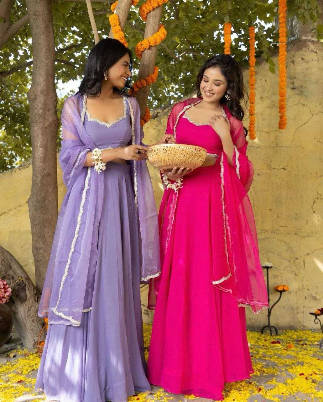 Ynf Georgette KESH154 1084 Lehengas Wholesale Designer Lehenga Embroidered Lehenga Simple Lehenga Manufacturer- Kapda Export