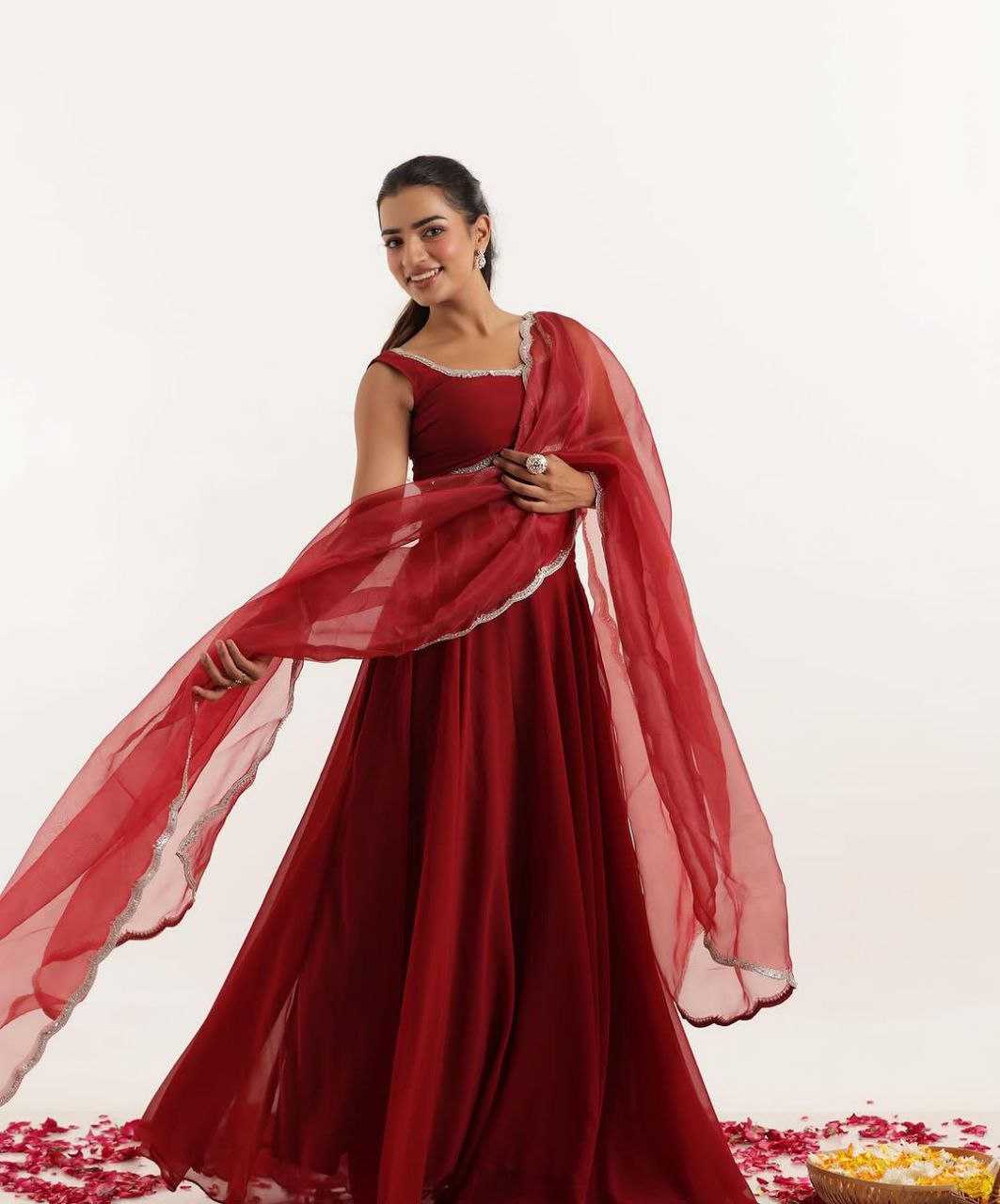 Ynf Georgette KESH154 1084 Lehengas Wholesale Designer Lehenga Embroidered Lehenga Simple Lehenga Manufacturer- Kapda Export