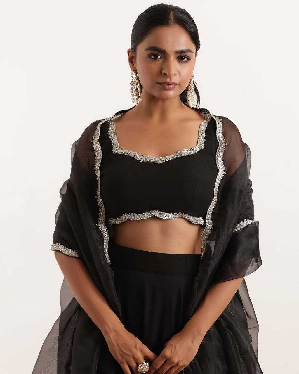 Ynf Georgette KESH154 1084 Lehengas Wholesale Designer Lehenga Embroidered Lehenga Simple Lehenga Manufacturer- Kapda Export