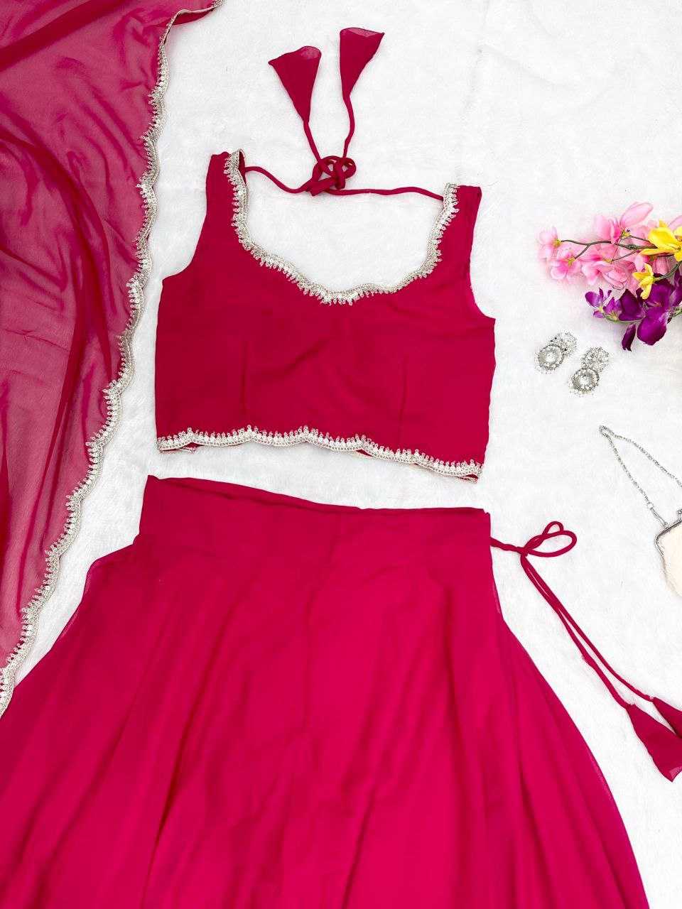 Ynf Georgette KESH154 1084 Lehengas Wholesale Designer Lehenga Embroidered Lehenga Simple Lehenga Manufacturer- Kapda Export