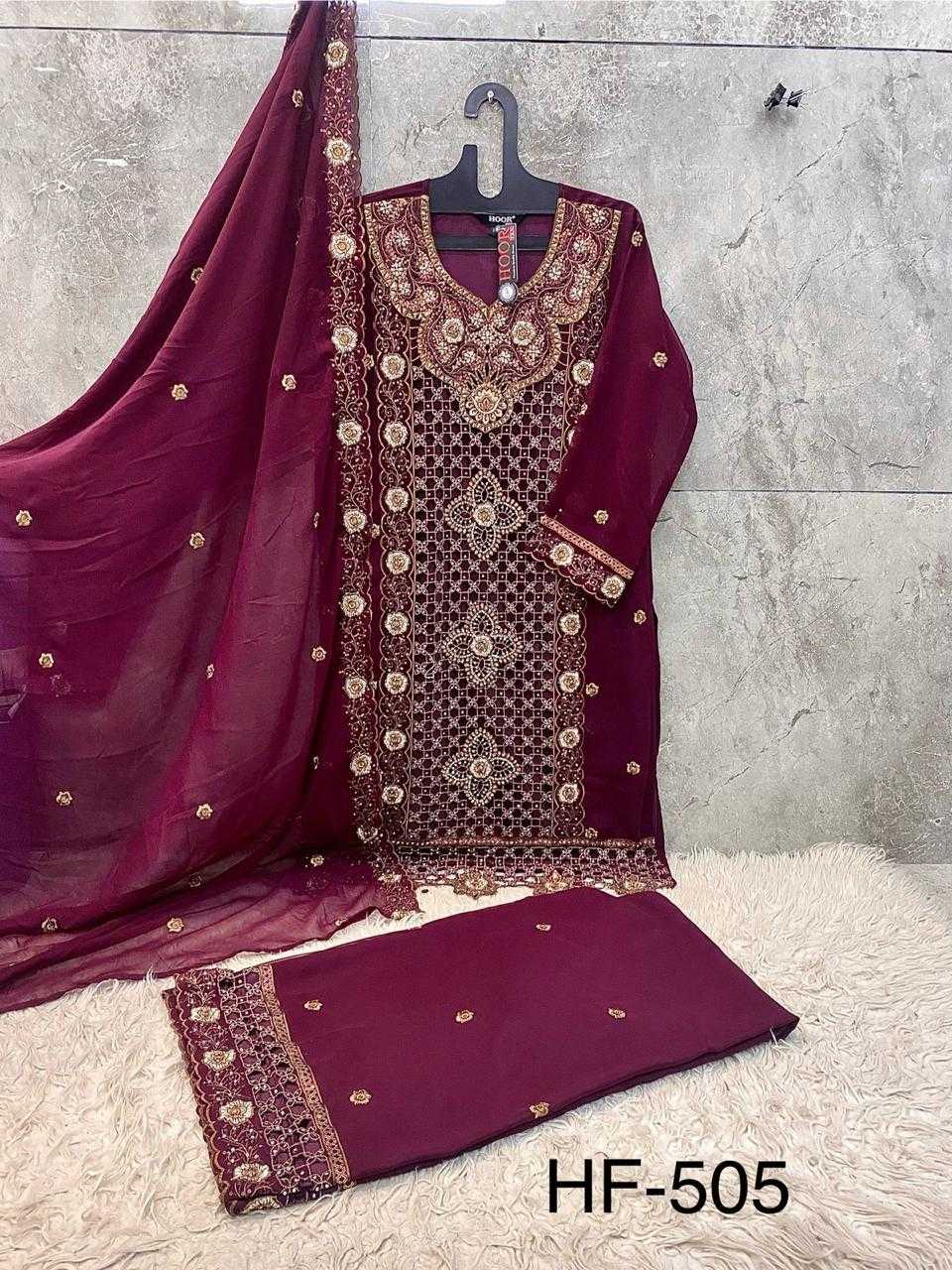 Ynf Georgette KESH450 HF-505 Suits & Dresses Islamic Clothing Festive Collections Wholesale Pakistani Suits Afghani Suits Kashmiri Suits Manufacturer- Kapda Export