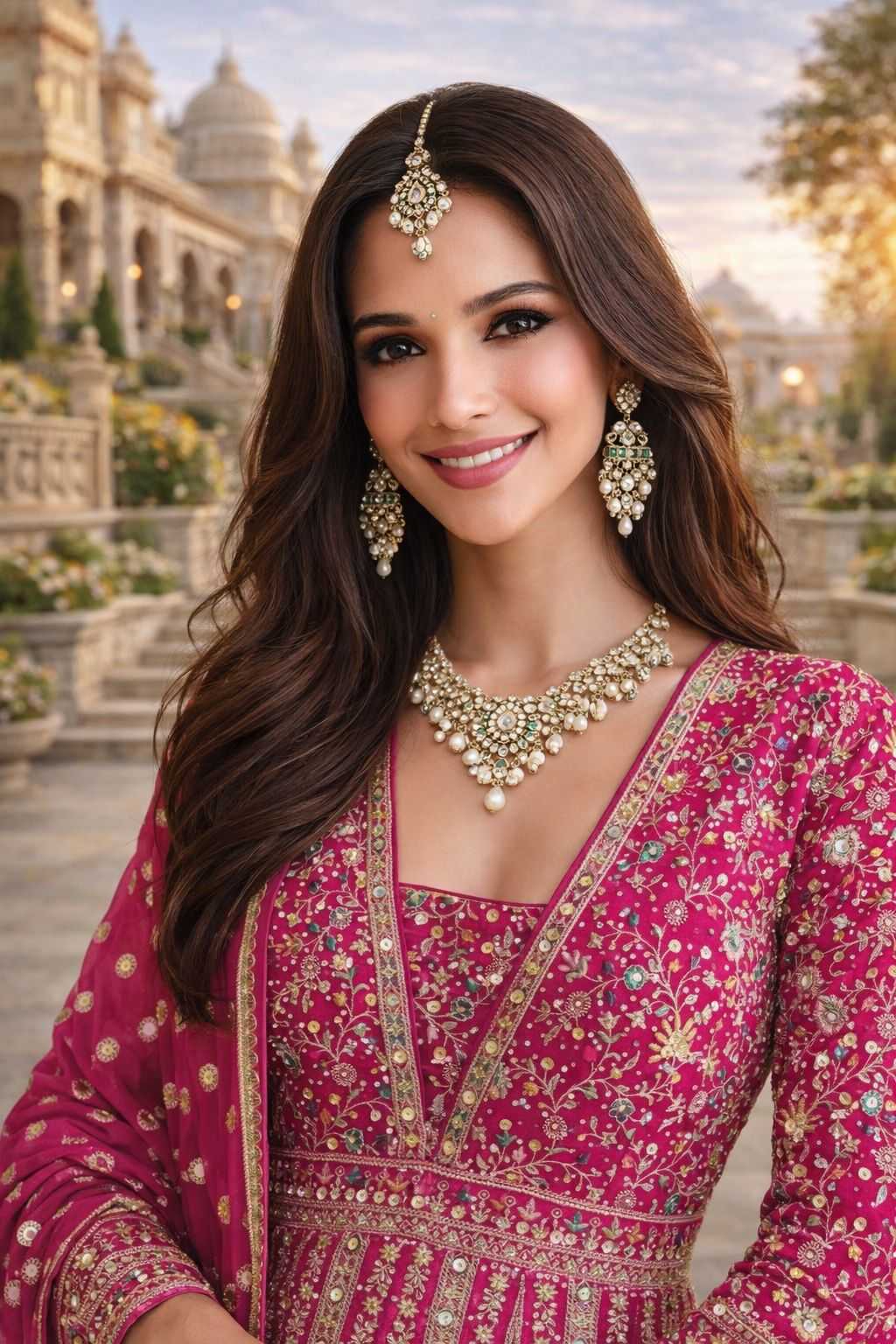 Ynf Georgette KESH481 MRUDANGI WOMANIYA 782 Gowns Wholesale Georgette Gown Embroidered Gown Wedding Gown Manufacturer- Kapda Export