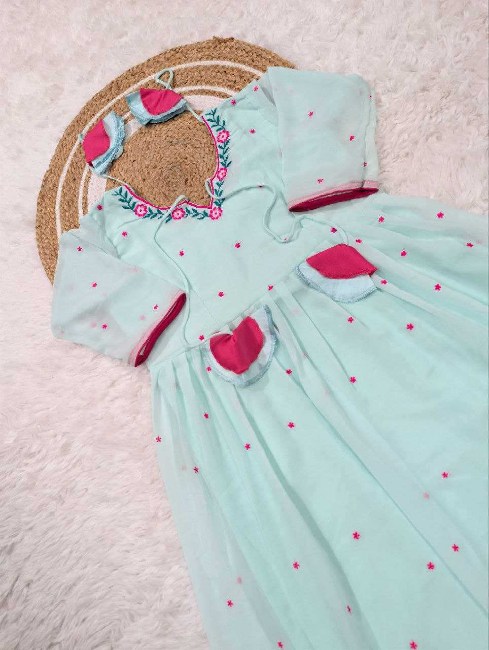 Ynf Georgette KESH529 JENSI Gowns Wholesale Party Gowns Georgette Gown Embroidered Gown Manufacturer- Kapda Export