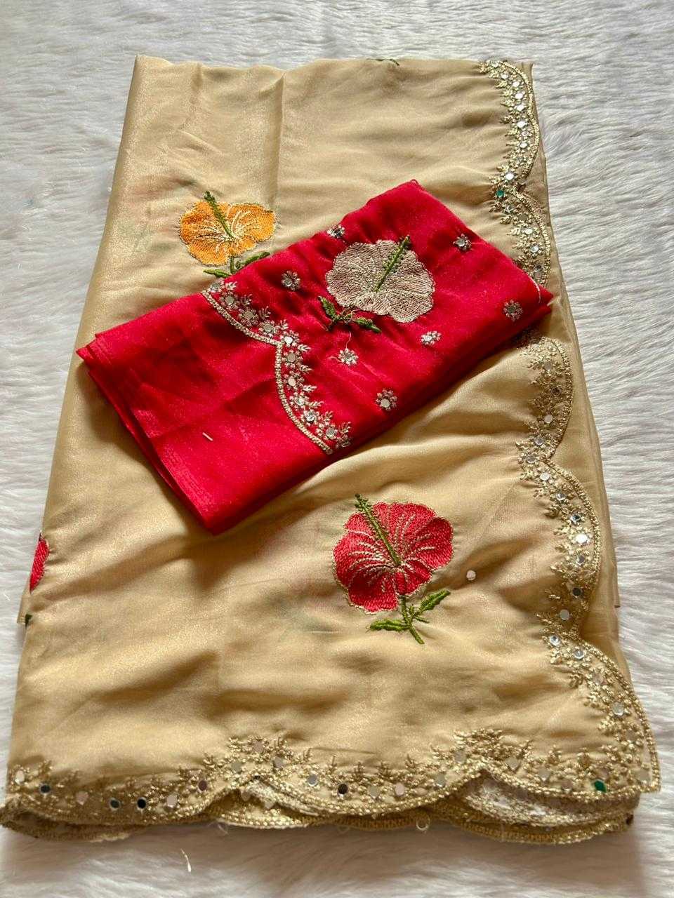 Ynf Georgette KESH622 115 Sarees Festive Collections Wholesale Georgette Sarees Embroidered Sarees Lohri Collections Manufacturer- Kapda Export