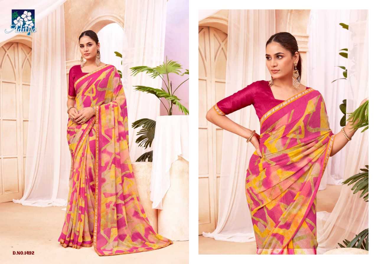 Ynf Georgette KESH649 Sujal vol 7 Sarees Wholesale Party Wear Sarees Fancy Sarees Printed Georgette Saree Manufacturer- Kapda Export