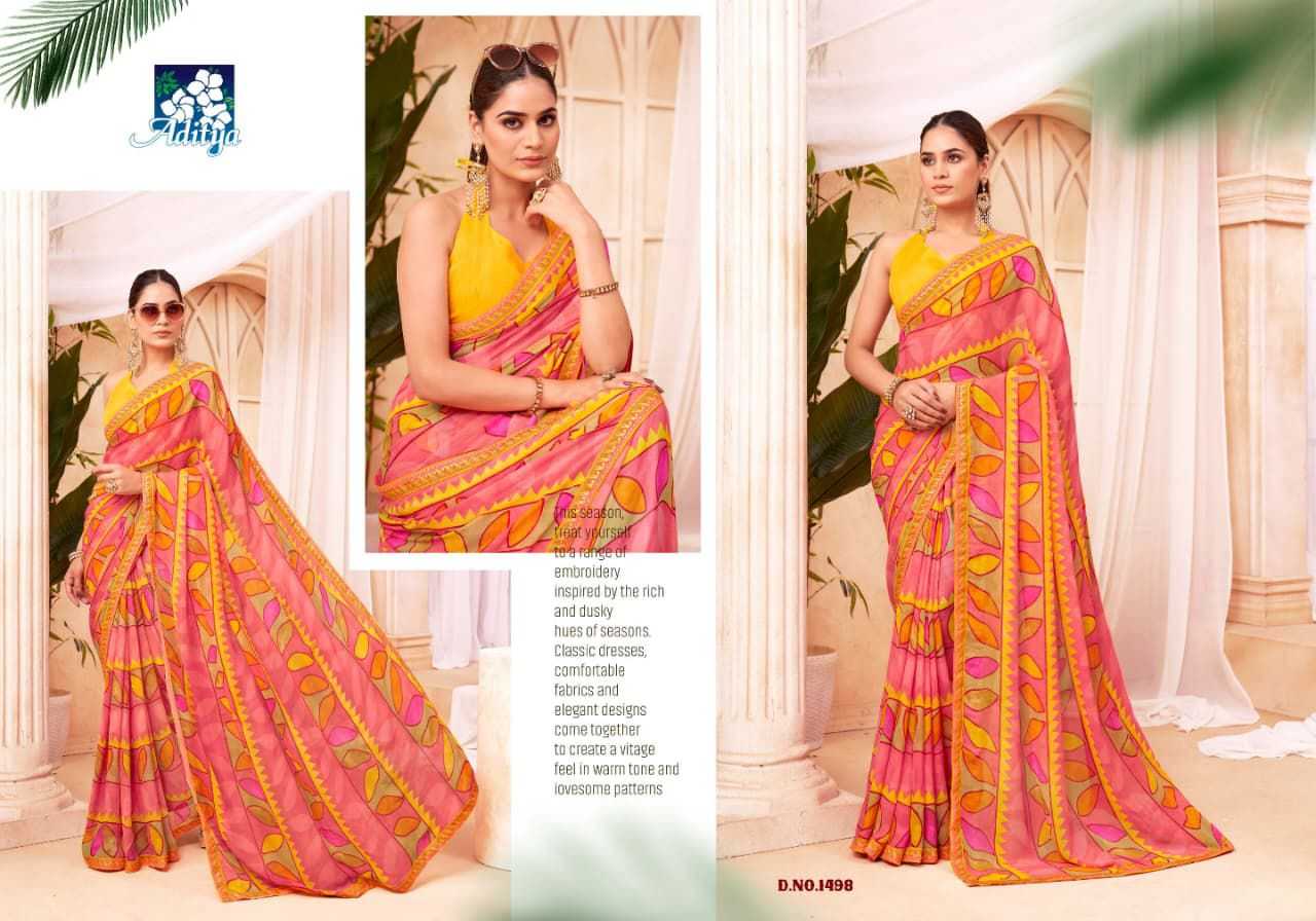 Ynf Georgette KESH649 Sujal vol 7 Sarees Wholesale Party Wear Sarees Fancy Sarees Printed Georgette Saree Manufacturer- Kapda Export