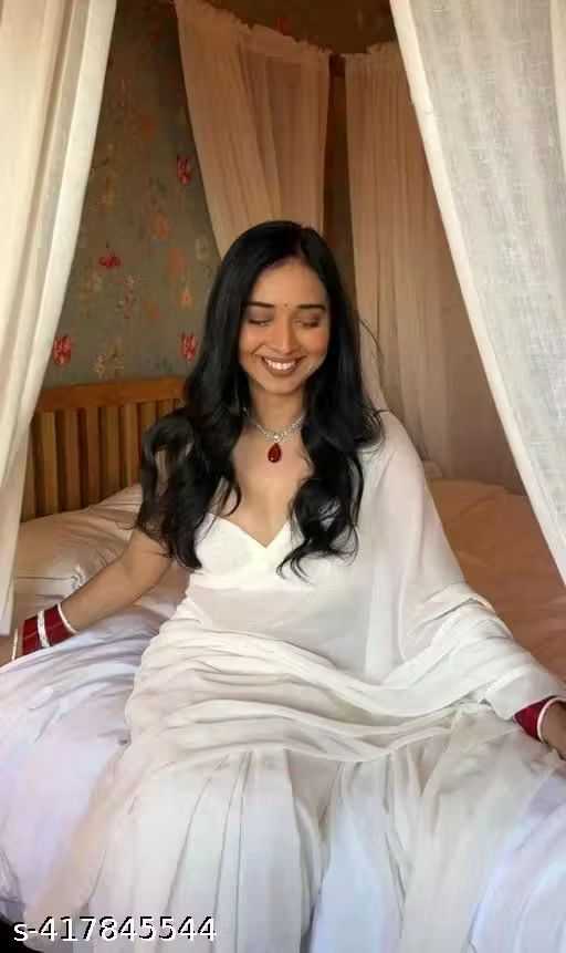 Ynf Georgette KESH649 SYNTHETIC Sarees Wholesale Fancy Sarees Georgette Sarees White Sarees Manufacturer- Kapda Export