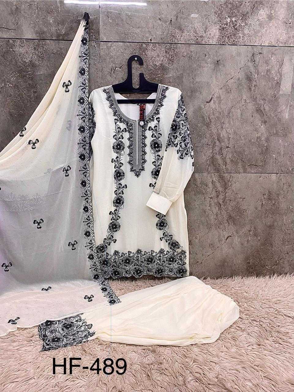 Ynf Georgette KESH677 HF-489 Suits & Dresses Islamic Clothing Wholesale Pakistani Suits Afghani Suits Kashmiri Suits Manufacturer- Kapda Export