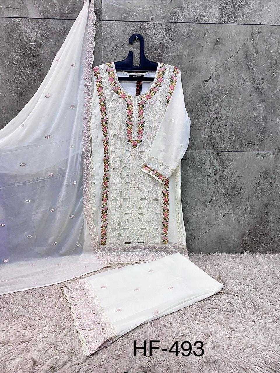Ynf Georgette KESH677 HF-493 - A To D Suits & Dresses Islamic Clothing Festive Collections Wholesale Pakistani Suits Afghani Suits Kashmiri Suits Manufacturer- Kapda Export