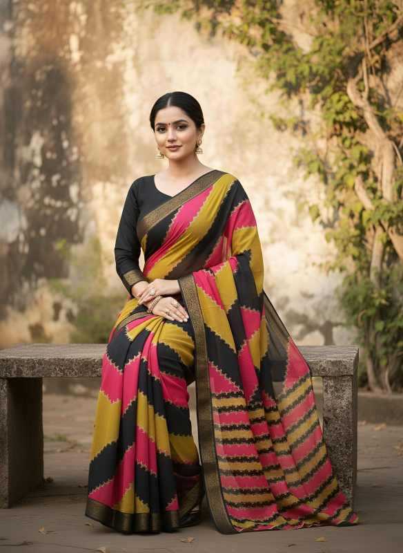 Ynf Georgette KESH695 Bingo Sarees Wholesale Designer Sarees Georgette Sarees Leheriya Sarees Manufacturer- Kapda Export