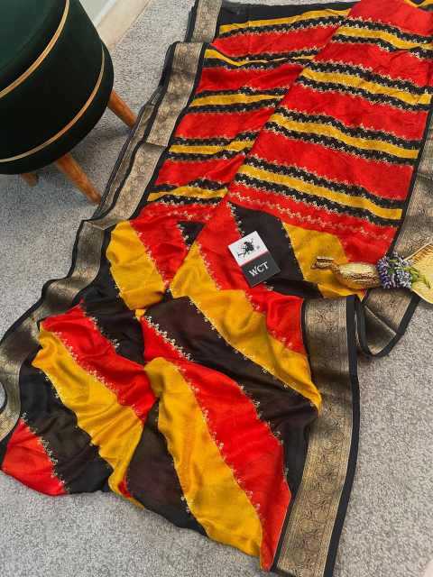 Ynf Georgette KESH695 Bingo Sarees Wholesale Designer Sarees Georgette Sarees Leheriya Sarees Manufacturer- Kapda Export