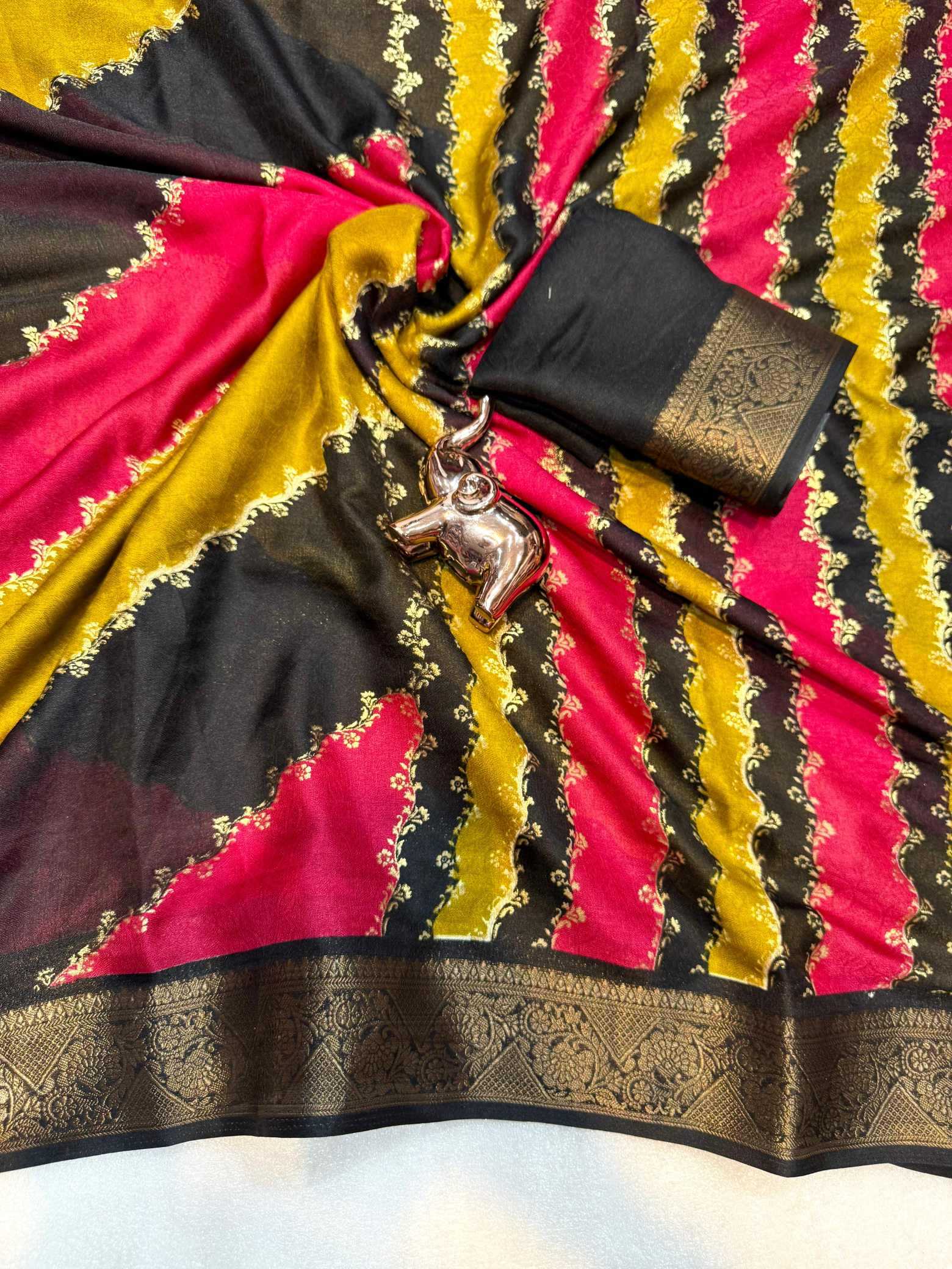 Ynf Georgette KESH695 Bingo Sarees Wholesale Designer Sarees Georgette Sarees Leheriya Sarees Manufacturer- Kapda Export