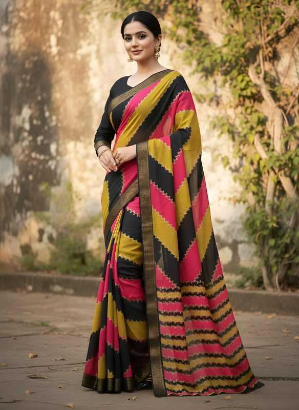Ynf Georgette KESH695 Bingo Sarees Wholesale Designer Sarees Georgette Sarees Leheriya Sarees Manufacturer- Kapda Export