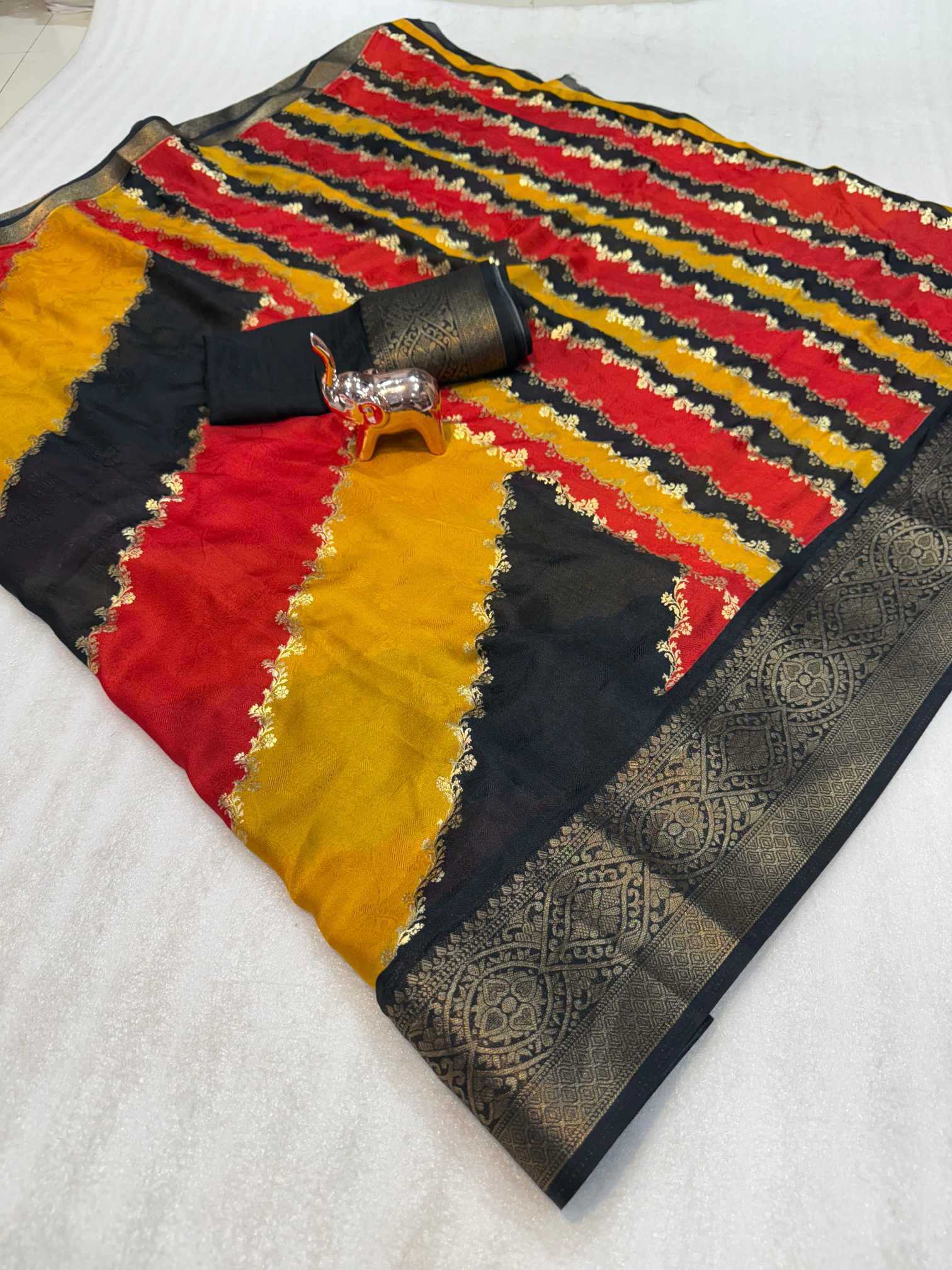 Ynf Georgette KESH695 Bingo Sarees Wholesale Designer Sarees Georgette Sarees Leheriya Sarees Manufacturer- Kapda Export