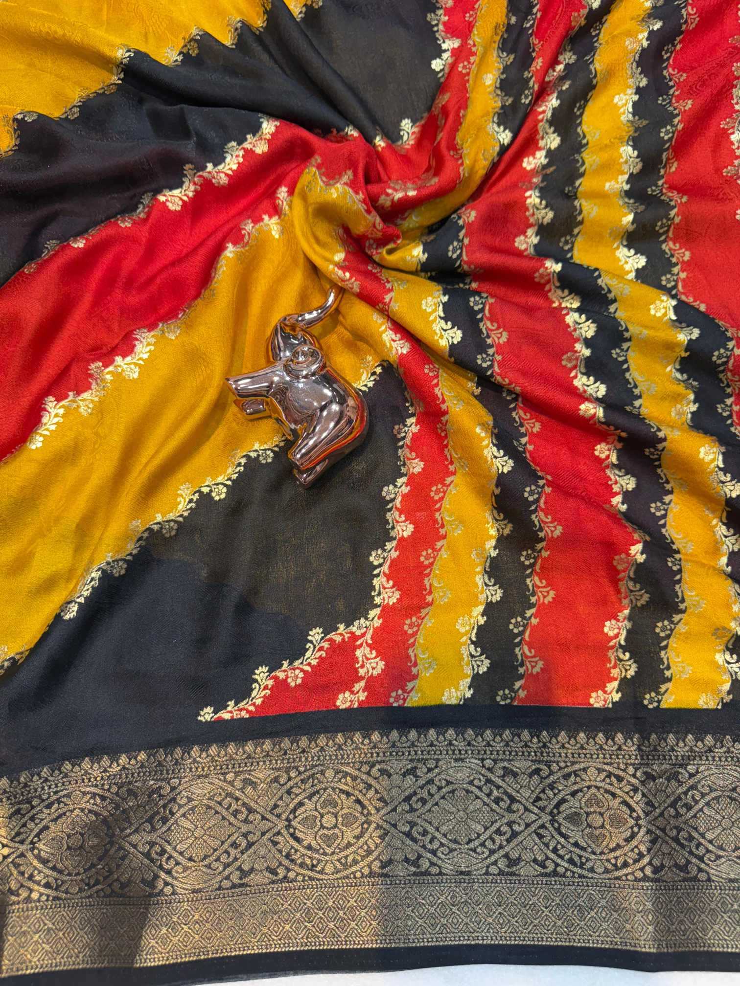 Ynf Georgette KESH695 Bingo Sarees Wholesale Designer Sarees Georgette Sarees Leheriya Sarees Manufacturer- Kapda Export