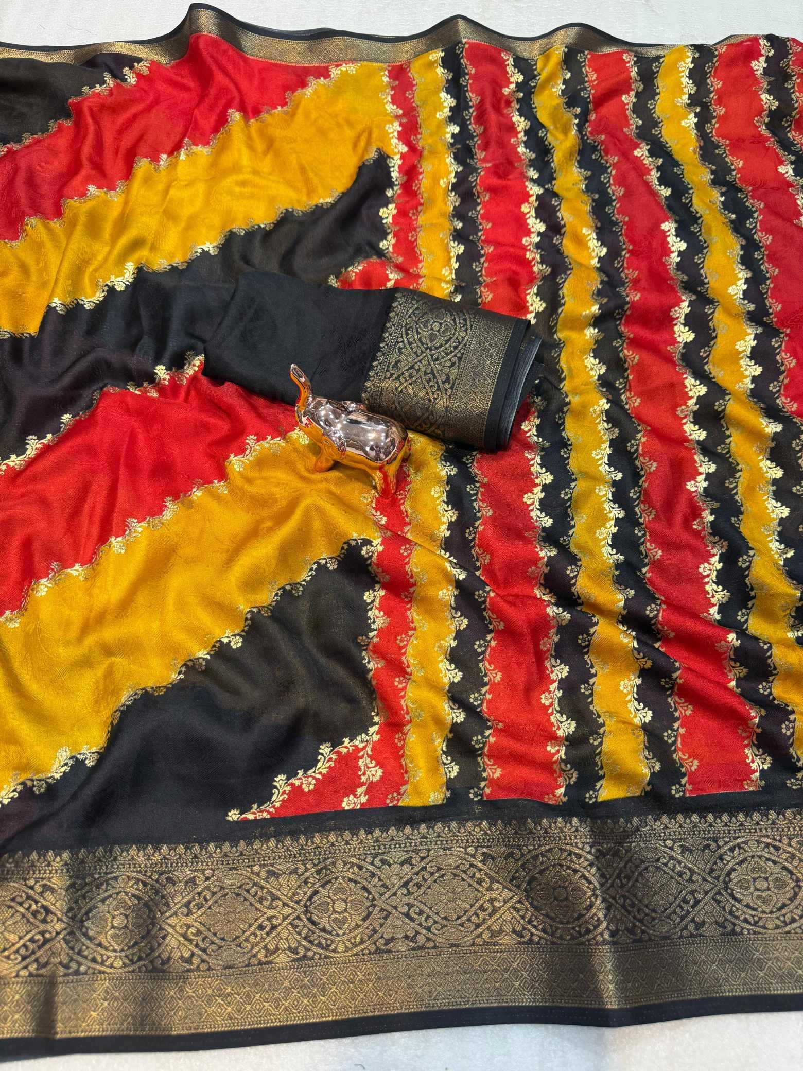 Ynf Georgette KESH695 Bingo Sarees Wholesale Designer Sarees Georgette Sarees Leheriya Sarees Manufacturer- Kapda Export