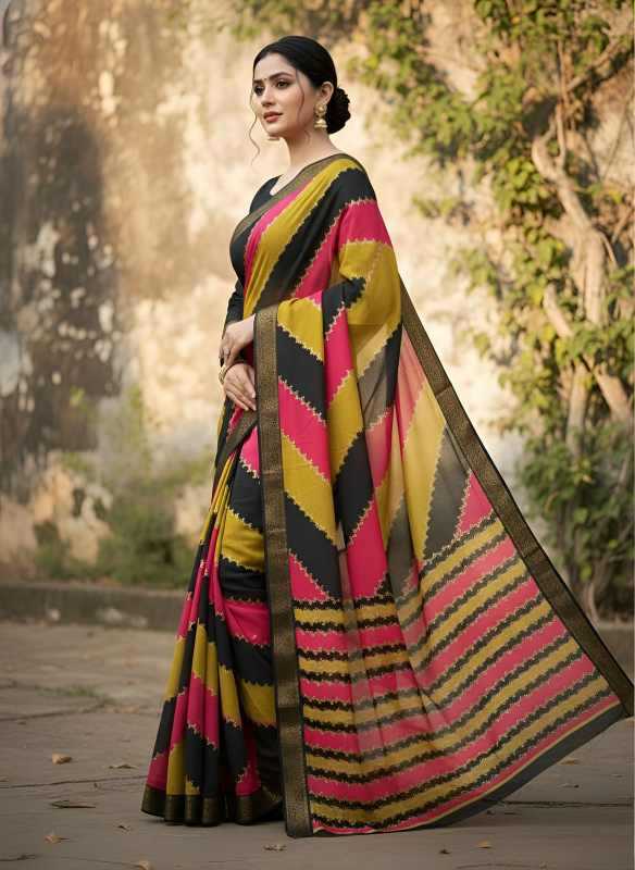 Ynf Georgette KESH695 Bingo Sarees Wholesale Designer Sarees Georgette Sarees Leheriya Sarees Manufacturer- Kapda Export