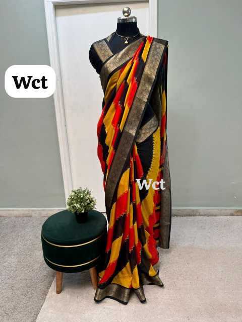 Ynf Georgette KESH695 Bingo Sarees Wholesale Designer Sarees Georgette Sarees Leheriya Sarees Manufacturer- Kapda Export