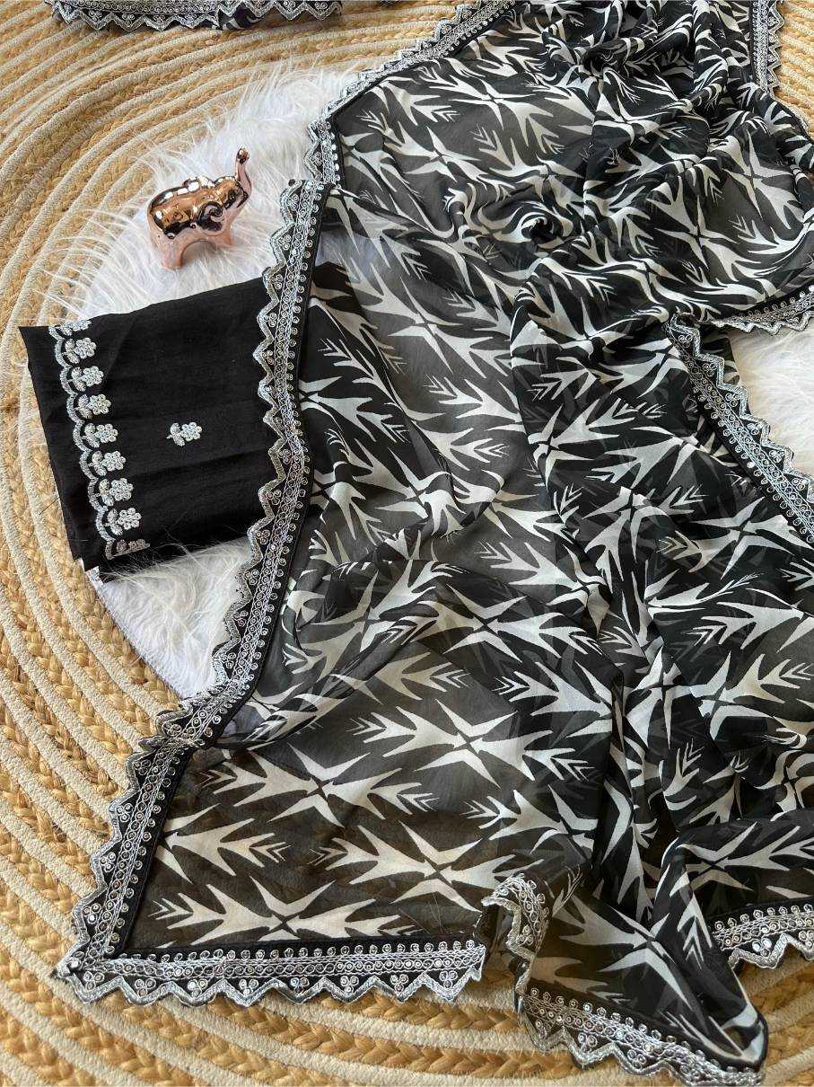 Ynf Georgette KESH695 Lahriya Special Sarees Wholesale Party Wear Sarees Leheriya Sarees Sequins Work Saree Manufacturer- Kapda Export