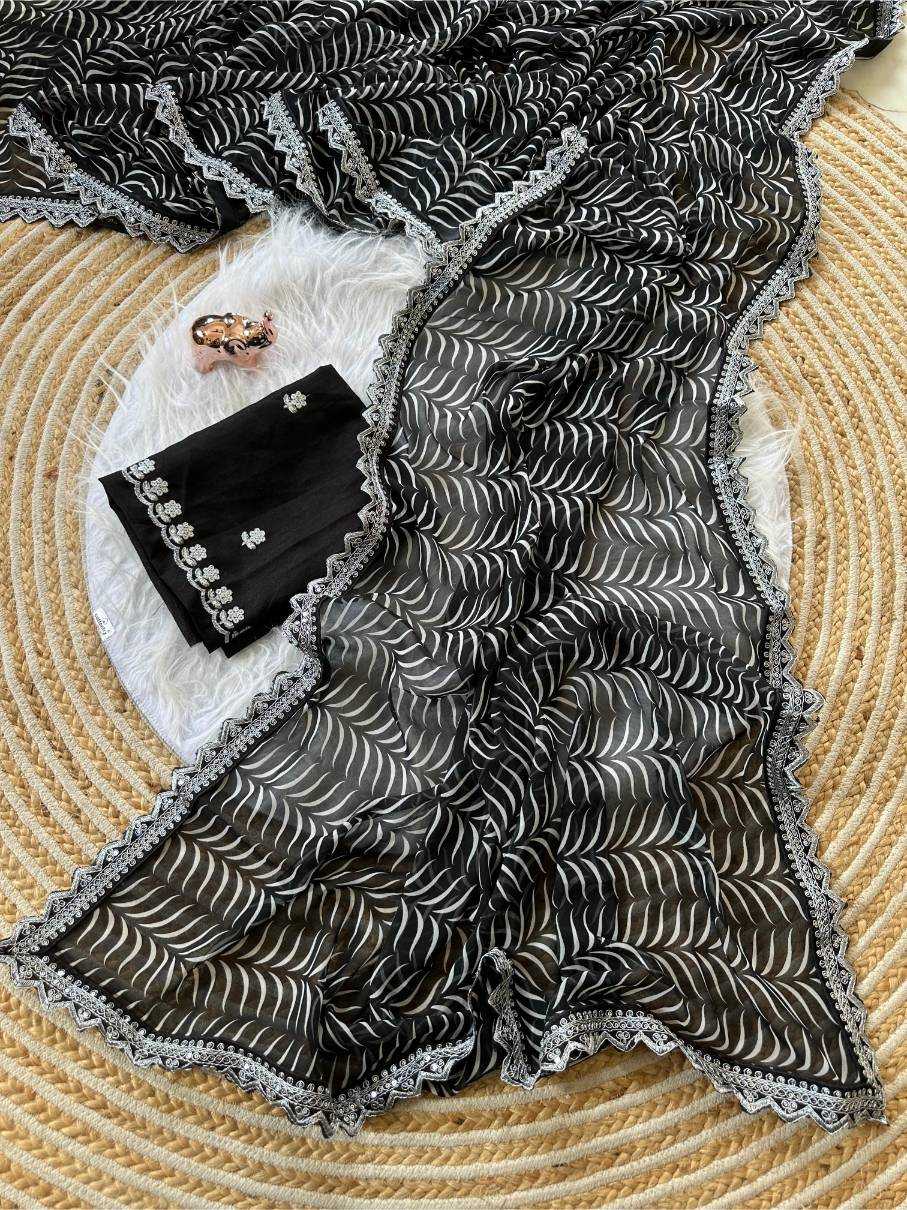 Ynf Georgette KESH695 Lahriya Special Sarees Wholesale Party Wear Sarees Leheriya Sarees Sequins Work Saree Manufacturer- Kapda Export