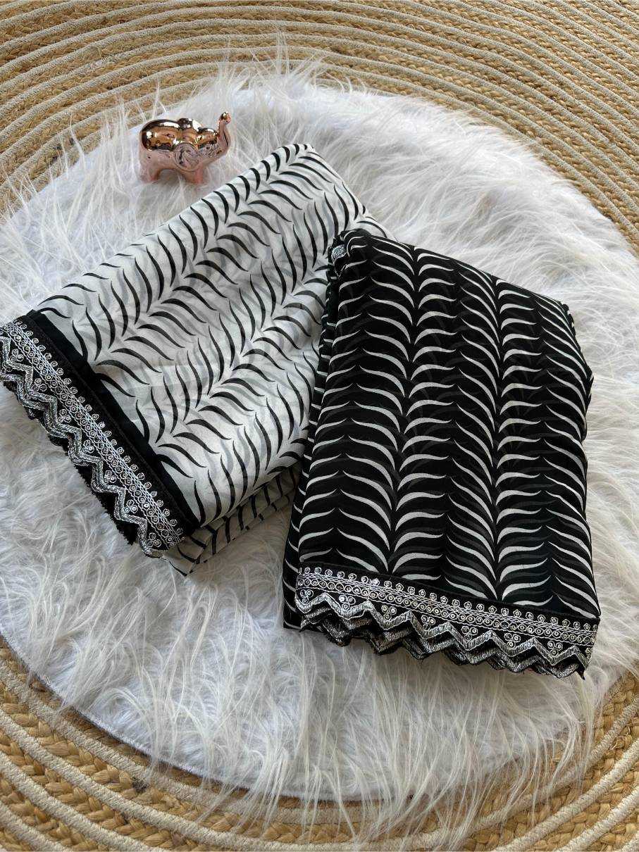 Ynf Georgette KESH695 Lahriya Special Sarees Wholesale Party Wear Sarees Leheriya Sarees Sequins Work Saree Manufacturer- Kapda Export