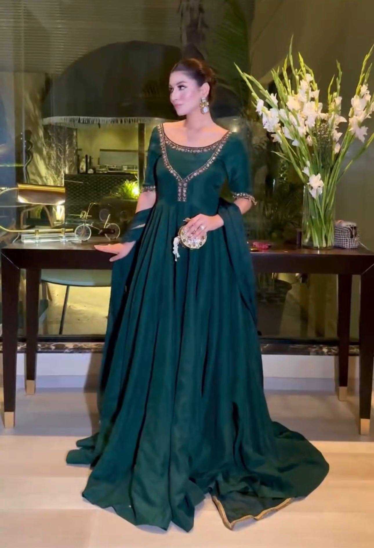 Ynf Georgette RIN213 369 Gowns Wholesale Anarkali Gown Evening Gowns Party Wear Gowns Manufacturer- Kapda Export