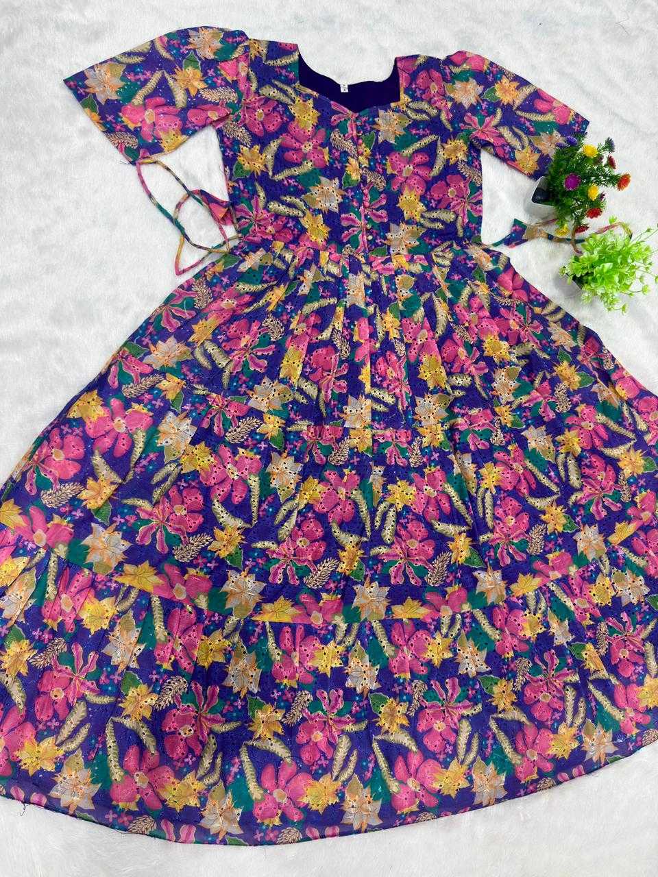 Ynf Hakoba KESH616 190 Suits & Dresses Festive Collections Wholesale Maxi Dresses Printed Dresses Cotton Dresses Manufacturer- Kapda Export