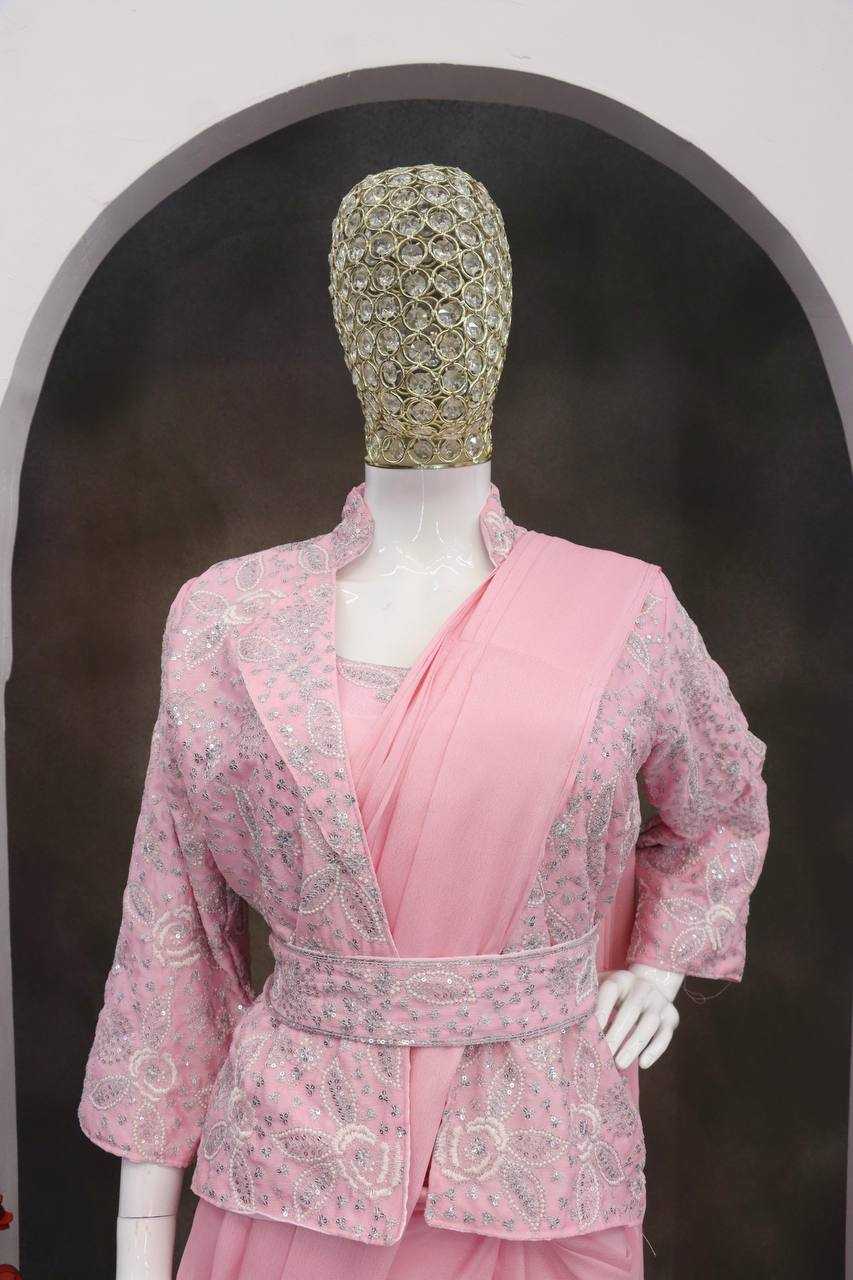 Ynf Heavy Chinnon Silk KESH558 58 Sarees Wedding Collections Wholesale Saree with Belt Saree with Jacket Silk Sarees Manufacturer- Kapda Export