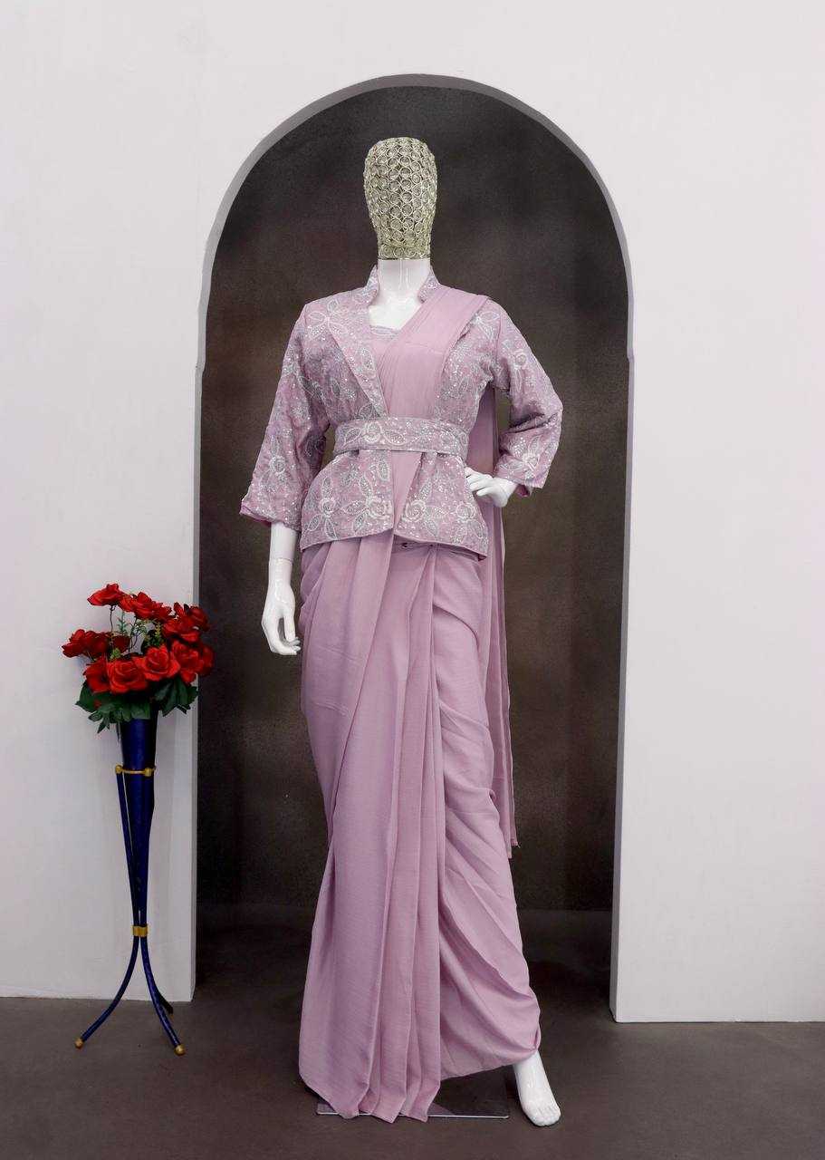 Ynf Heavy Chinnon Silk KESH558 58 Sarees Wedding Collections Wholesale Saree with Belt Saree with Jacket Silk Sarees Manufacturer- Kapda Export