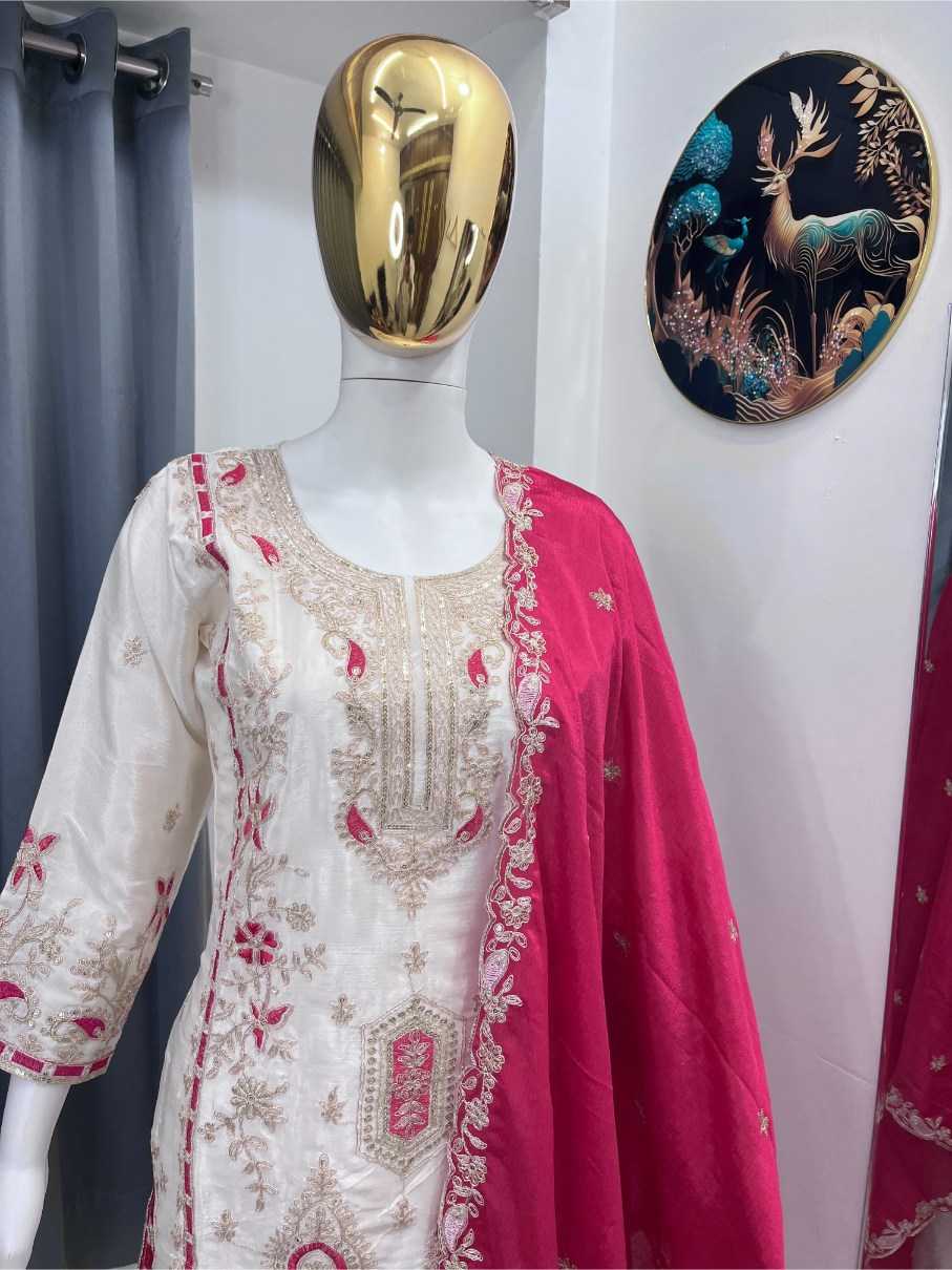 Ynf Heavy Chinnon Silk RIN212 7040 Suits & Dresses Festive Collections Wholesale Kashmiri Suits Party wear suits Eid Collections Manufacturer- Kapda Export