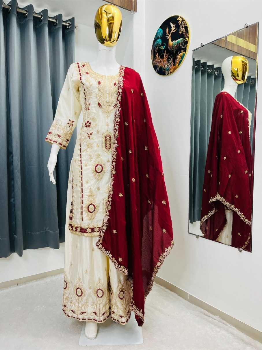 Ynf Heavy Chinnon Silk RIN212 7040 Suits & Dresses Festive Collections Wholesale Kashmiri Suits Party wear suits Eid Collections Manufacturer- Kapda Export