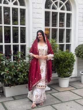 Ynf Heavy Chinnon Silk RIN212 7040 Suits & Dresses Festive Collections Wholesale Kashmiri Suits Party wear suits Eid Collections Manufacturer- Kapda Export