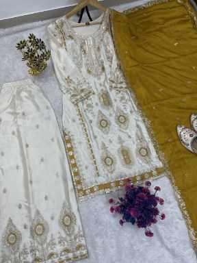 Ynf Heavy Chinnon Silk RIN212 7040 Suits & Dresses Festive Collections Wholesale Kashmiri Suits Party wear suits Eid Collections Manufacturer- Kapda Export